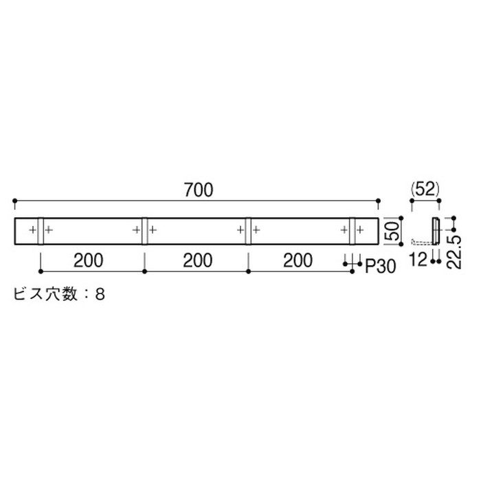 AC-823-SC ブラインドフック AC-823 シルバー+クローム