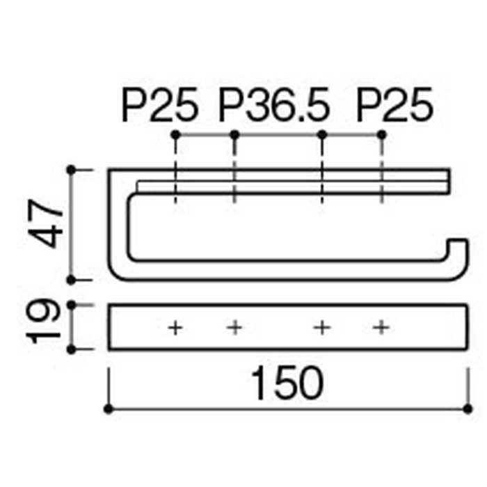 SC-099-XCS タオルレール SC-099-S クローム【セール開催中】 河淳