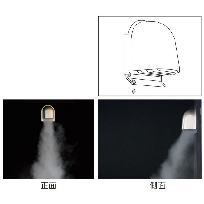 KS-82SH00CD1#10-SV 屋外換気口 ステンレス 深型タイプ 防虫網付 防火ダンパー付 72℃ シルバー