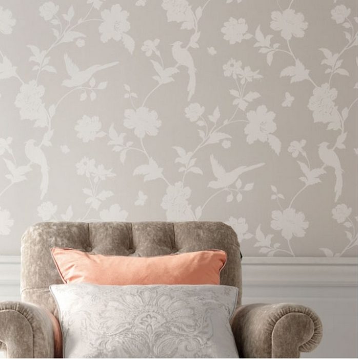 BL2904 ベスト クロス壁紙 LAURA ASHLEY Farleigh 巾92.5cm ドーヴグレイ