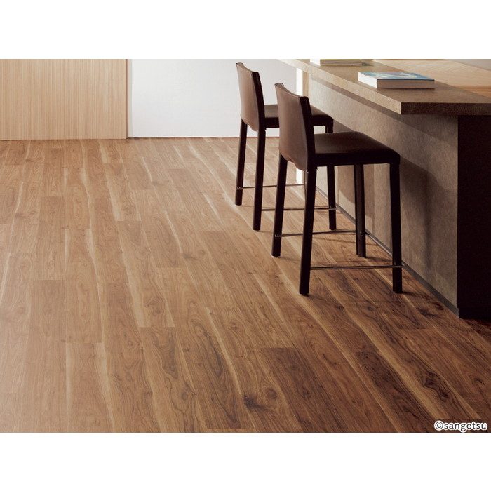 PM24034 Sフロア ストロング ウォルナット 複層ビニル床シートFS 2.0mm厚 182cm巾 板巾約10.1cm【セール開催中】