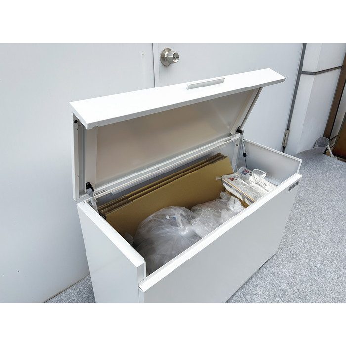 CKH-1004WB クリーンストッカー スチールタイプ（小型） 1000×400×662mm ホワイト