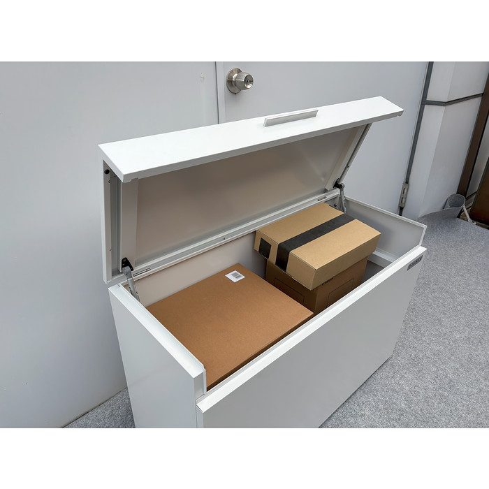 CKH-1004WB クリーンストッカー スチールタイプ（小型） 1000×400×662mm ホワイト