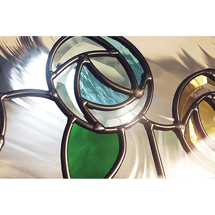 SH-A47 既製品ピュア・ステンドグラス Aサイズ 18×480×913mm （ケーム