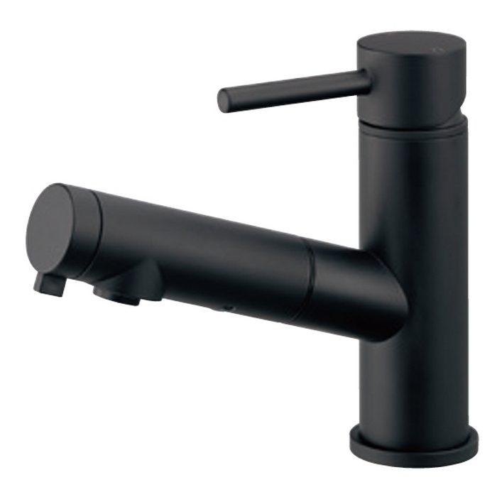 入荷待ち】184-030A-MD シングルレバー引出し混合栓 水栓金具 マット