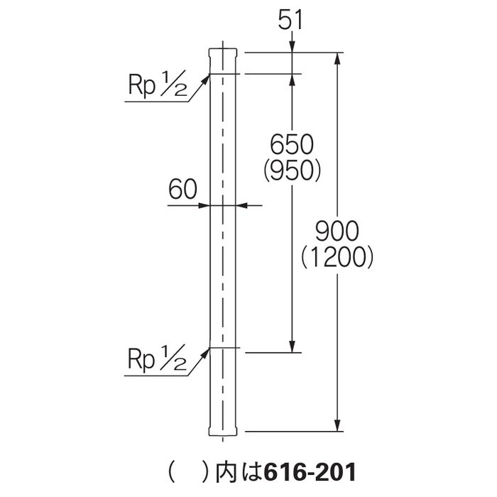 616-200 水栓柱 60角 屋外配管設備 グレー カクダイ【アウンワークス通販】