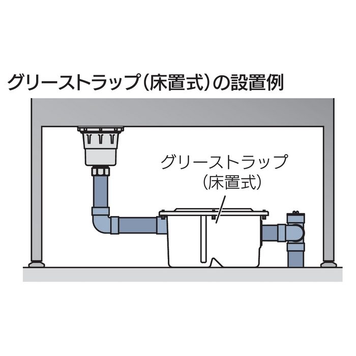 MK-GT20FTA グリーストラップ 床置式 20L キッチン カクダイ【アウン