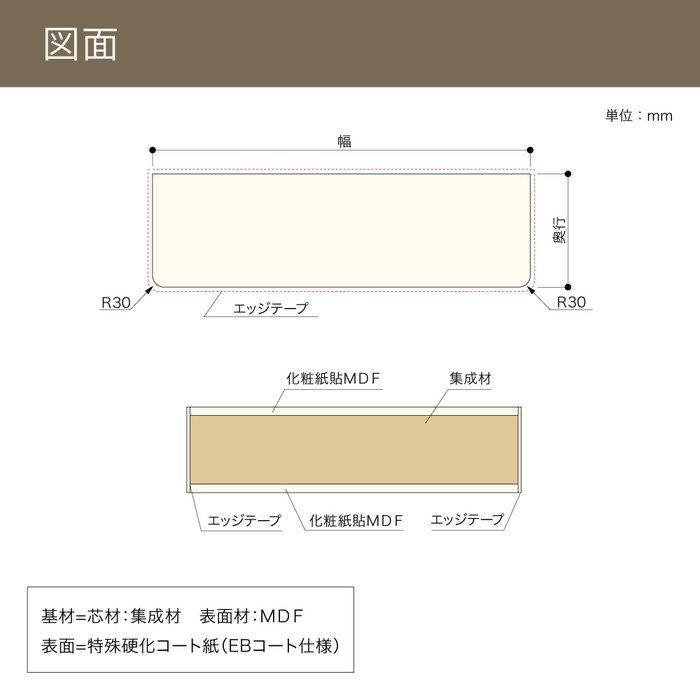 O20-1R800-4LW アートランバー 20×300×800mm シェルホワイト【セール開催中】