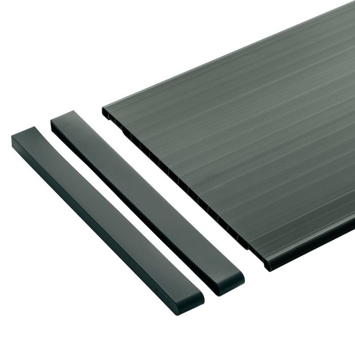 SS-JD3W4DG-2 アームハングSS樹脂棚板 12×290×448mm ダークグレー 2枚