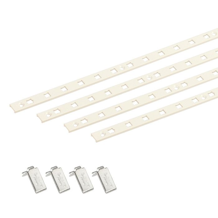 TBSS-W シンプルステン棚柱セット 10×1820mm ホワイト 南海