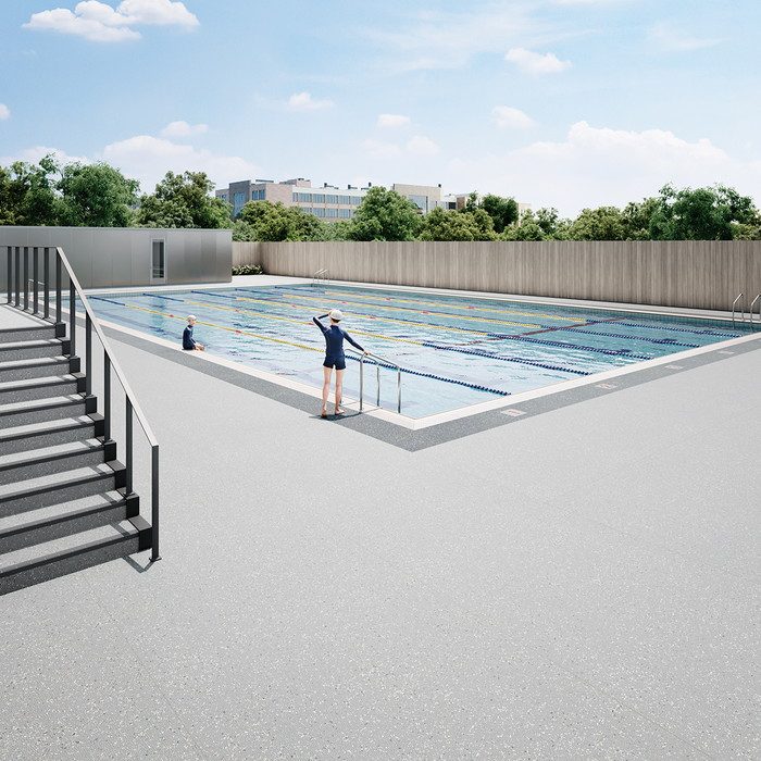 NS571 NS遮熱ガーデント 防滑性ビニル床シート プールサイド屋外用 2.9mm厚×1820mm幅