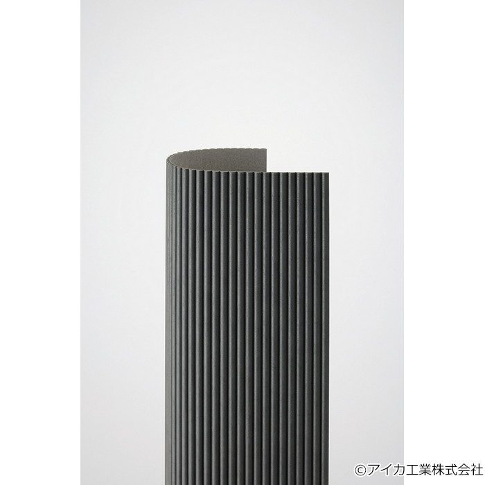 OR-10344 曲面化粧材 アイカアール ハーフラウンド コンクリート 7.1×609×2440mm ダークグレー プレインセメント