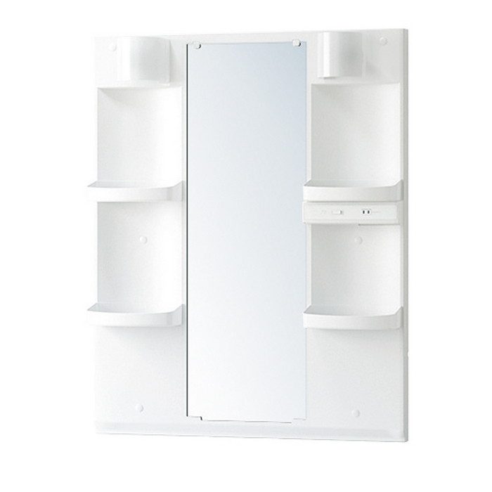 LKAL751AUNJ5SBLND1 洗面化粧台セット アルバ750 一面鏡LED 二段引出タイプ 750×530×850mm ダークブラウン 木目調