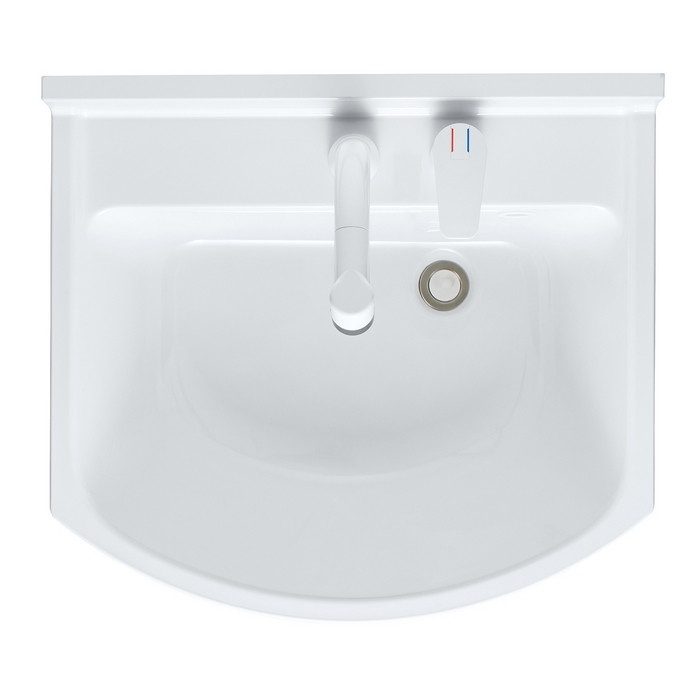 LKAL601AUNJ5SBLNW1 洗面化粧台セット アルバ600 一面鏡LED 二段引出タイプ 600×530×850mm ホワイト 無地