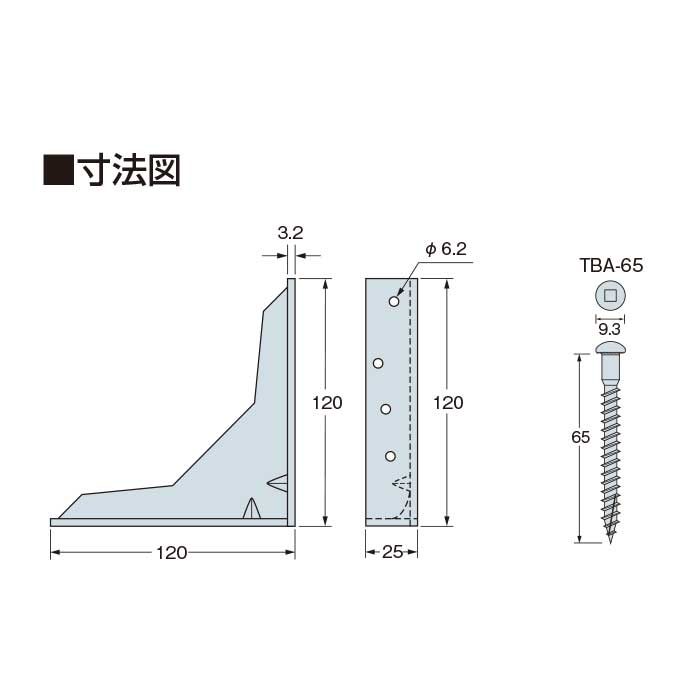 AA1531 オメガー スリムプレート 床合板仕様 50ヶ入