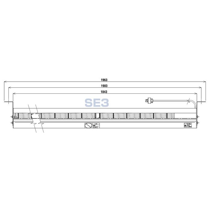 ロングファン LF-SE３ 単相200/220V60Hz 1963mm
