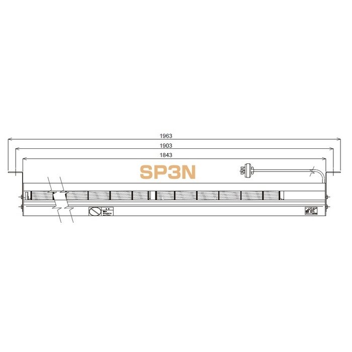 ロングファン LF-SP３N 三相200V60Hz 1963mm