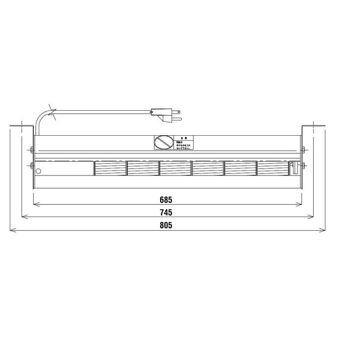 ロングファン LF-RC1-L 単相100V50HZ 805mm