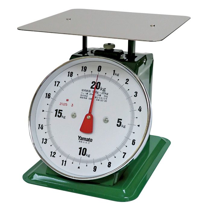 26-0998 大型上皿自動はかりガラス面20kg 250×286×265mm