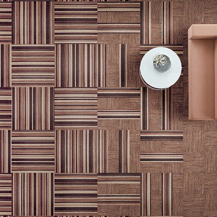 FBT451V ファブテックタイル 耐湿クッションバッキング 250×1000mm ベージュブラウン 4枚/セット