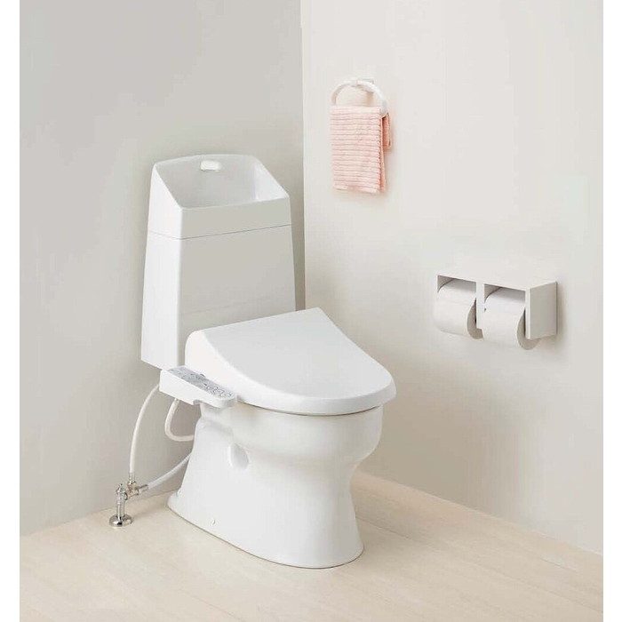 【入荷時期未定】【便器・便座・タンク3点セット】ValueCleanⅢ(バリュークリン) 床下排水（排水芯200mm） 温水洗浄便座(本体操作・脱臭なし) 樹脂製タンク（手洗付） 一般地用 ピュアホワイト