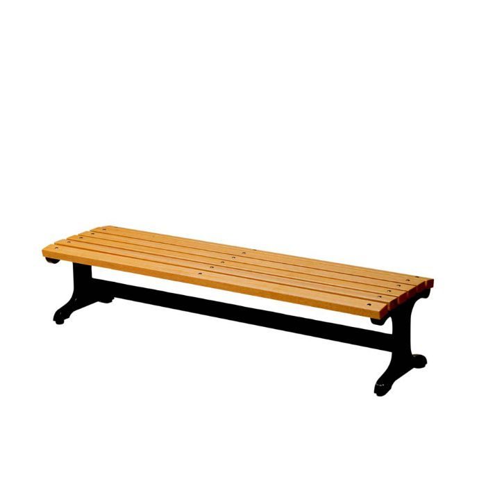 ベンチ C3 (背無)(木製) 座板:木(防腐剤処理)