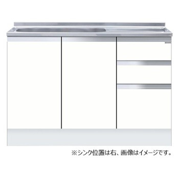 KTD5-85-120SX-R-UW 一槽流し台 KTD5-85シリーズ 組合せ型 ハイトップ