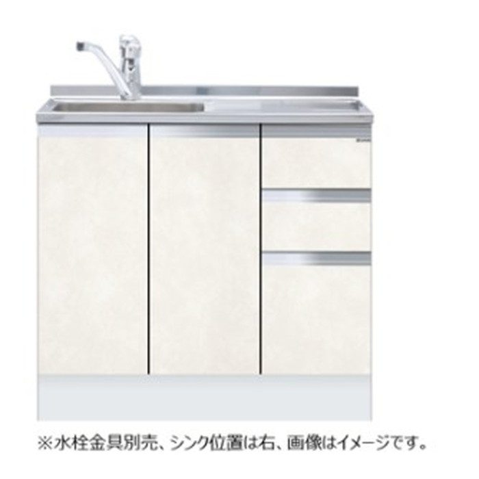 KTD5-85-90DSX-R-PB 一槽流し台 KTD5-85シリーズ 組合せ型 ハイトップ
