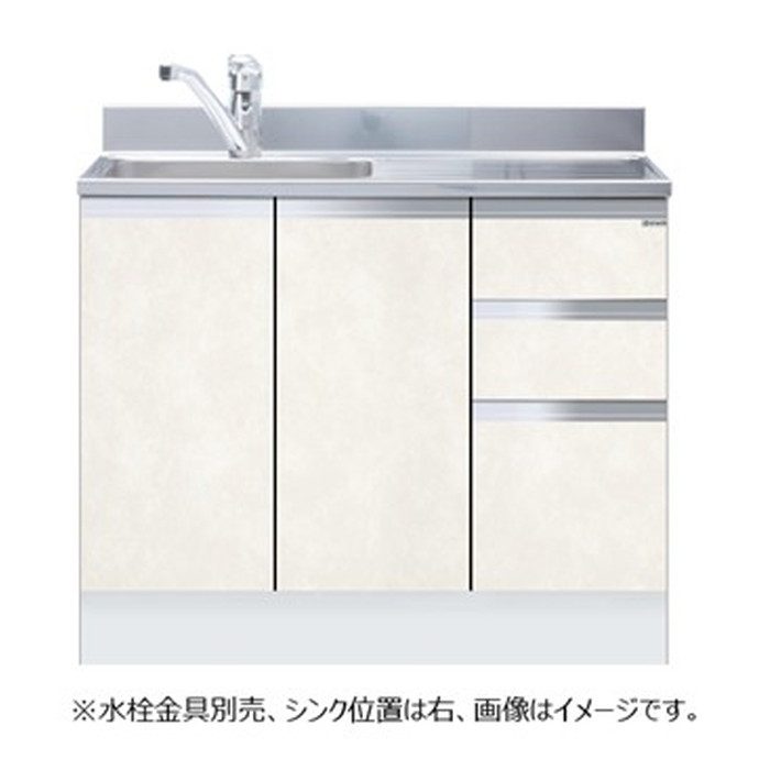 手造り流し台　シンク　玉石 KTD5-80-100DSX-R-PB 一槽流し台 KTD5-80シリーズ 組合せ型 トップ出し