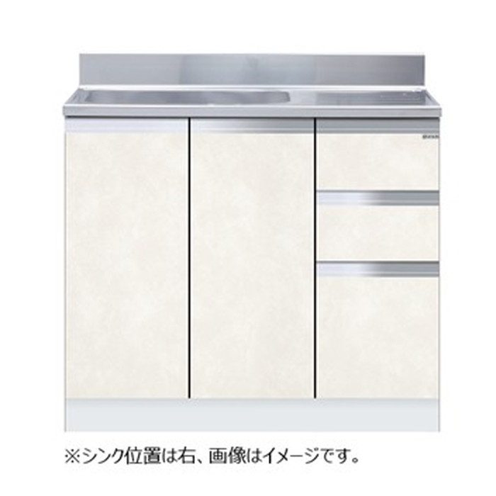 KTD5-80-90SX-R-PB 一槽流し台 KTD5-80シリーズ 組合せ型 壁出し水栓
