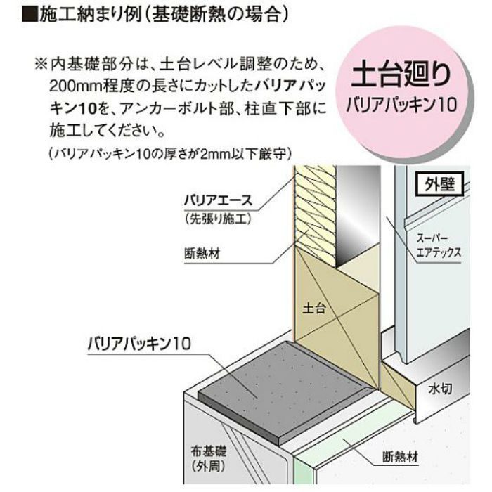BRP10 バリアパッキン10 4巻/ケース