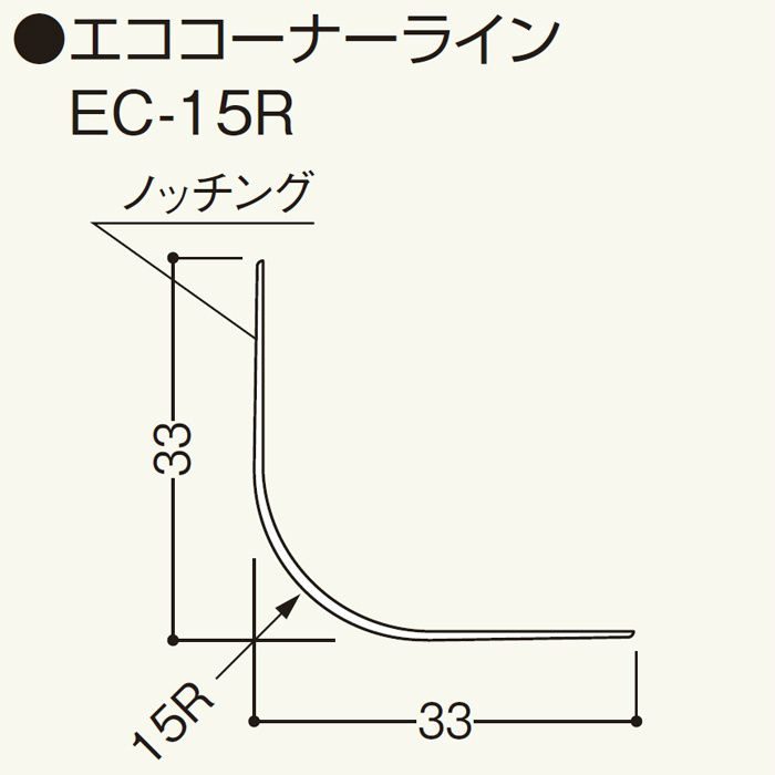 EC15R エココーナーライン EC-15R ホワイト 50本/セット