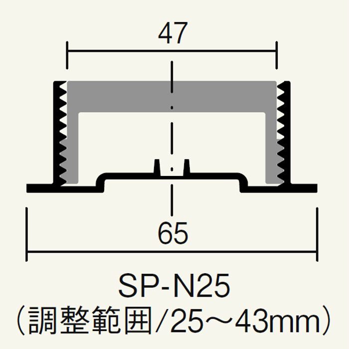 SPN25S スクリューパッキン SP-N25S ブラック