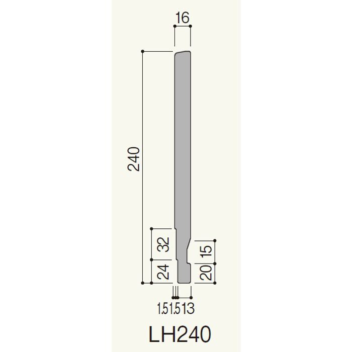 LH24BY セミックス破風板LH240 ブラウンY フクビ化学工業【アウン
