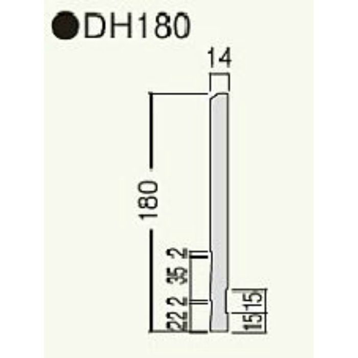 DH18YM セミックス破風板DH180 木目ペールイエロー 2本/ケース