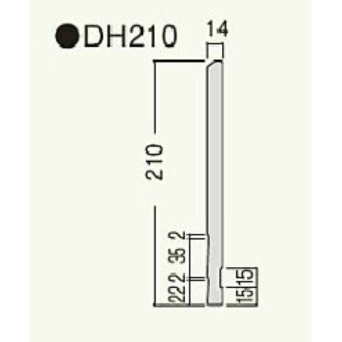 DH21YM セミックス破風板DH210 木目ペールイエロー 2本/ケース