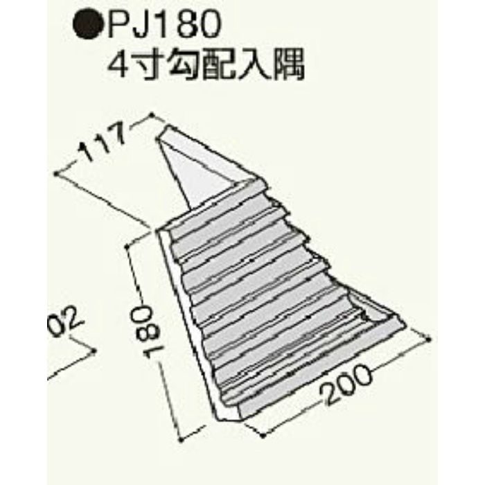 PJ68PMN セミックス破風板 PJ180勾配入隅4寸 木目ピニー 2個/ケース