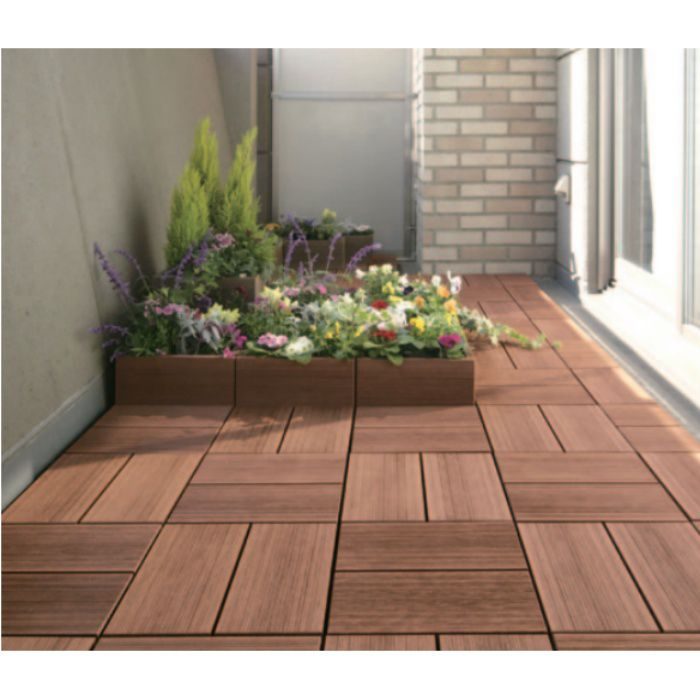 【モデルルーム展示品】杉田エース es-WOOD(エスウッド) 300×300 バルコニータイル 68枚 + 三角かまち 15本セット サンディ【傷・汚れ・ジョイント割れ有り】【JY0506-01】 モデルルーム展示品】杉田エース es-WOOD(エスウッド) 300×300