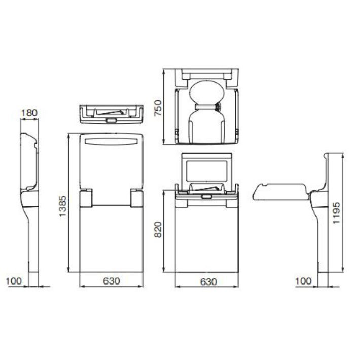 コンビウィズ スマートホールド OK-F11 縦型おむつ交換台 Combi コンビ