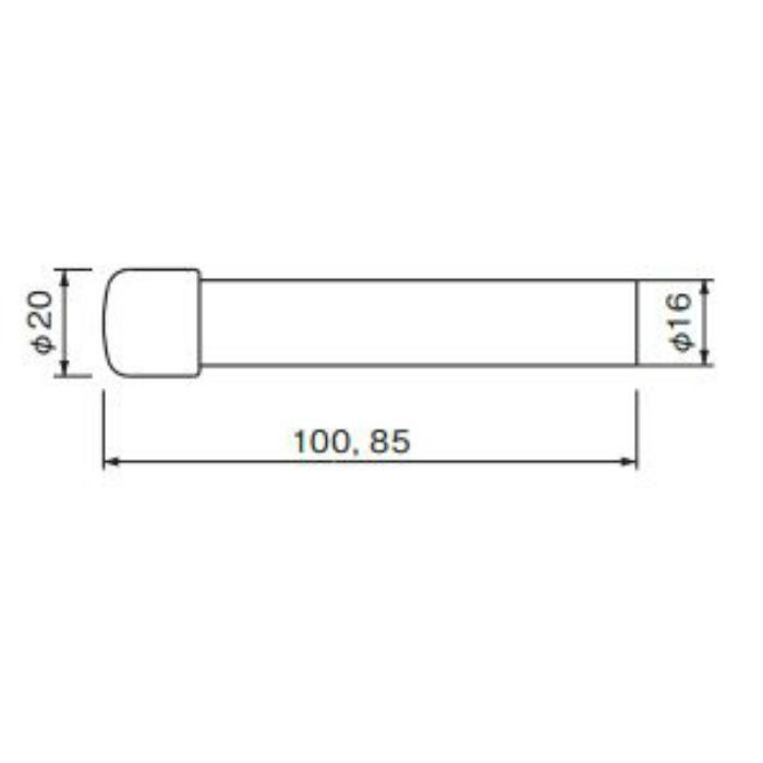 ポーチ戸当り 100 (磨きクリア) RB-11 金