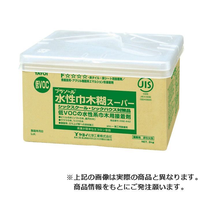 【ロット品】水性巾木糊スーパー 3kg 4個／ケース 282442