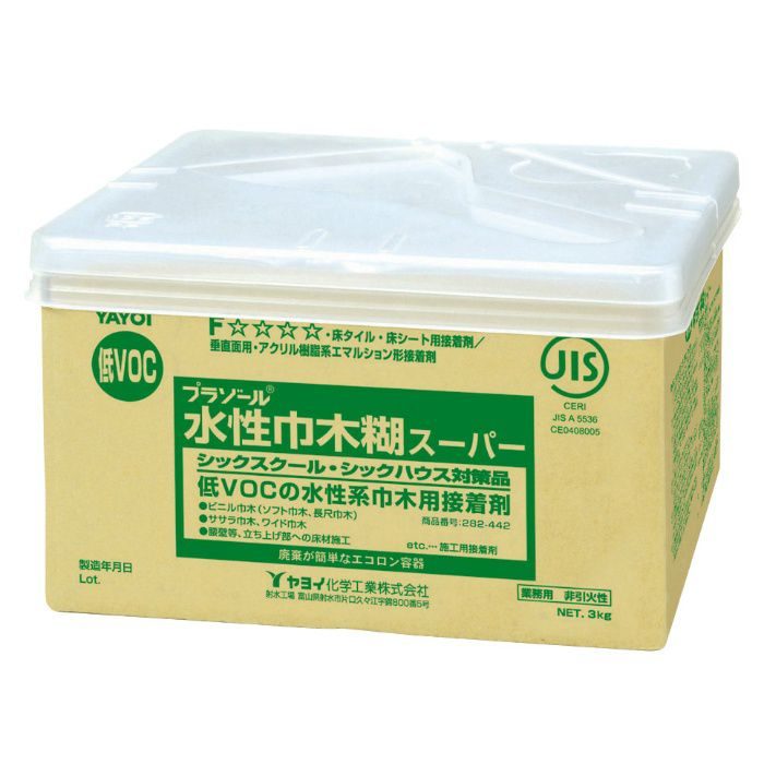 水性巾木糊スーパー 3kg 282442 ヤヨイ化学工業【アウンワークス通販】