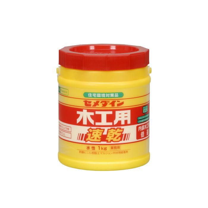 【ロット品】 木工用速乾 1kg 12缶入り/ケース
