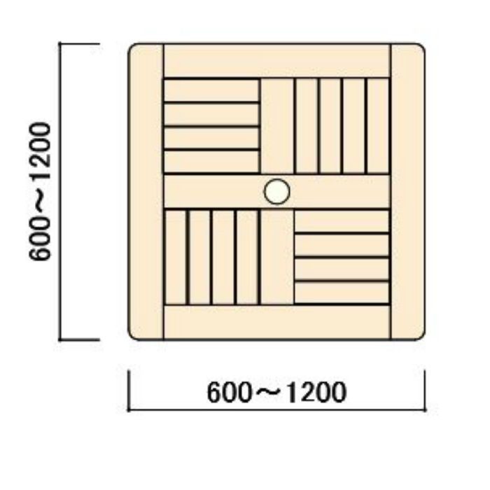 コンビネーションテーブル用 正方形天板1010 無塗装