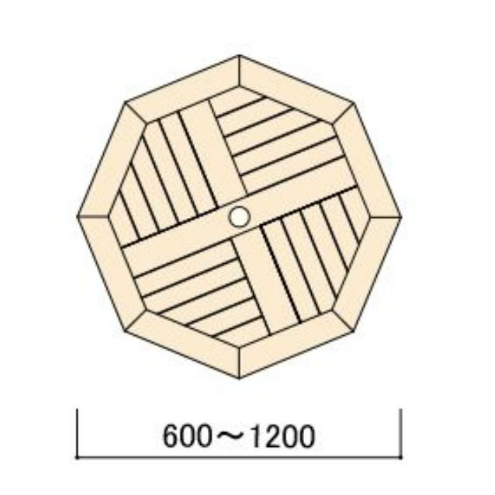 コンビネーションテーブル用 八角形天板1212 無塗装