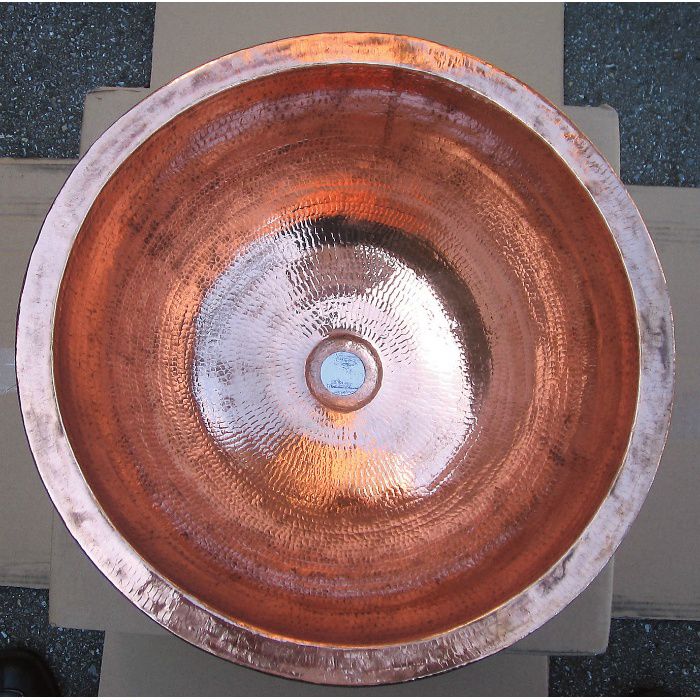 銅製洗面ボウル 丸型