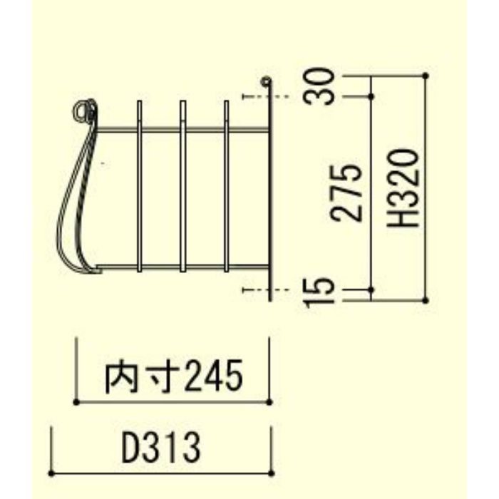 フラワーバルコニー N-1-2032型 ジャービス商事【アウンワークス通販】