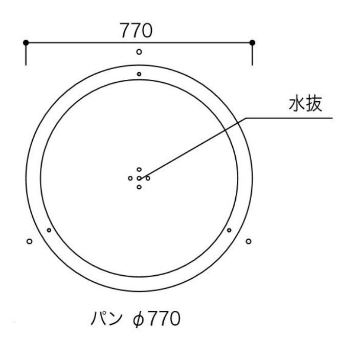 アイアンファイヤーパン パンφ770 ジャービス商事【アウンワークス通販】