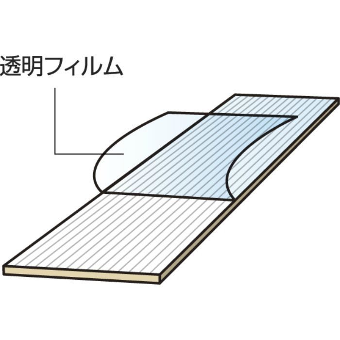 【入荷待ち】吸着フローリング ウォールナット柄(ライト) YX169-72 リモデル用床材