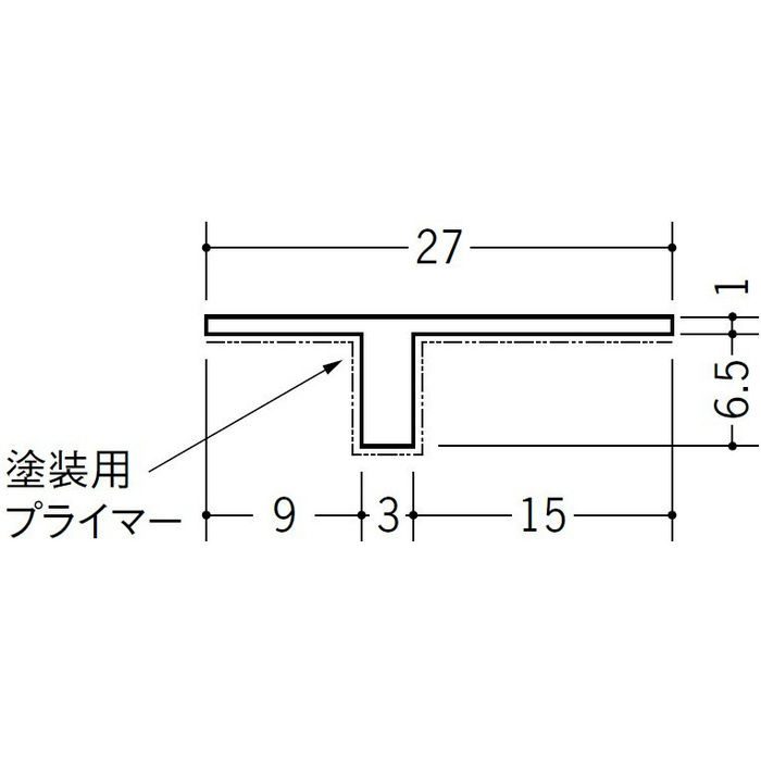 ペンキ用Tバー TP-7 ホワイト 1.82m 34226